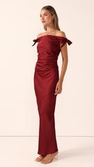 Meghan Maxi Dress - Wine