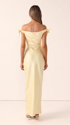 Meghan Maxi Dress - Lemon