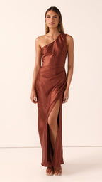 Victoria Maxi Dress - Rust