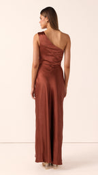 Victoria Maxi Dress - Rust
