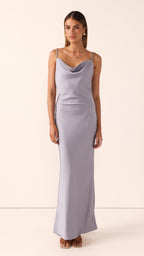 Willow Maxi Dress - Steel Blue