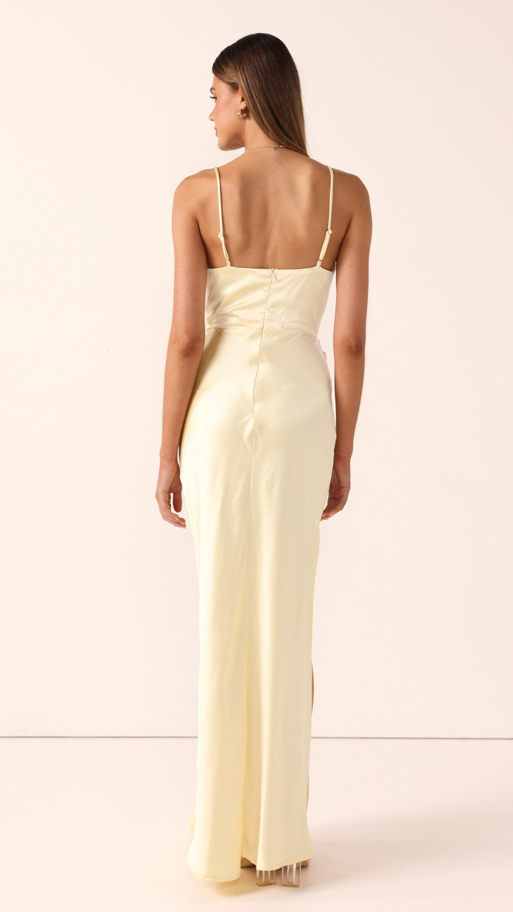Yasmeen Tie Front Maxi Dress - Yellow