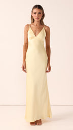 Ziah Maxi Dress - Lemon