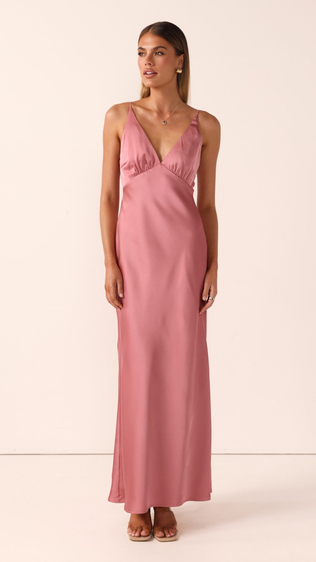 Ziah Maxi Dress - Baked Rose