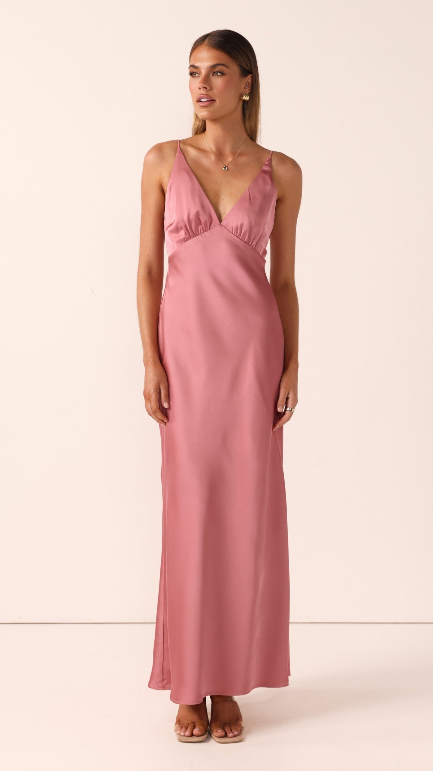 Ziah Maxi Dress - Baked Rose