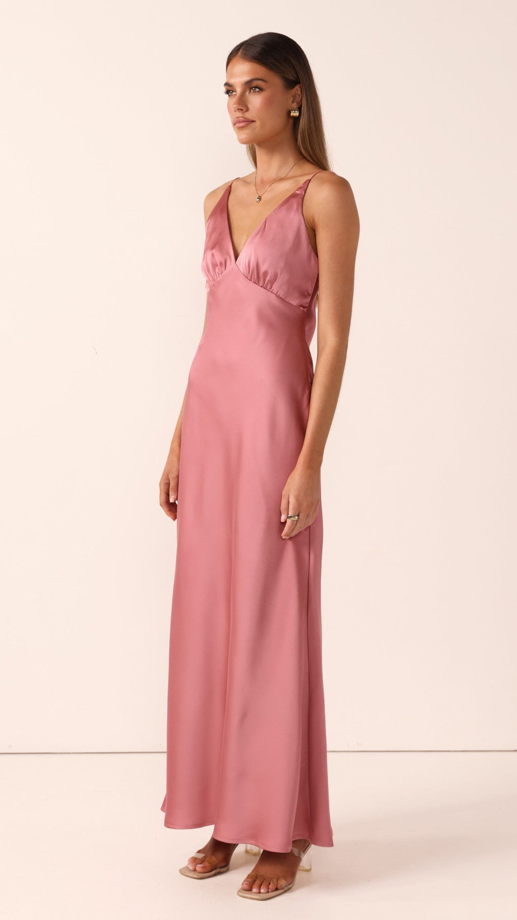 Ziah Maxi Dress - Baked Rose