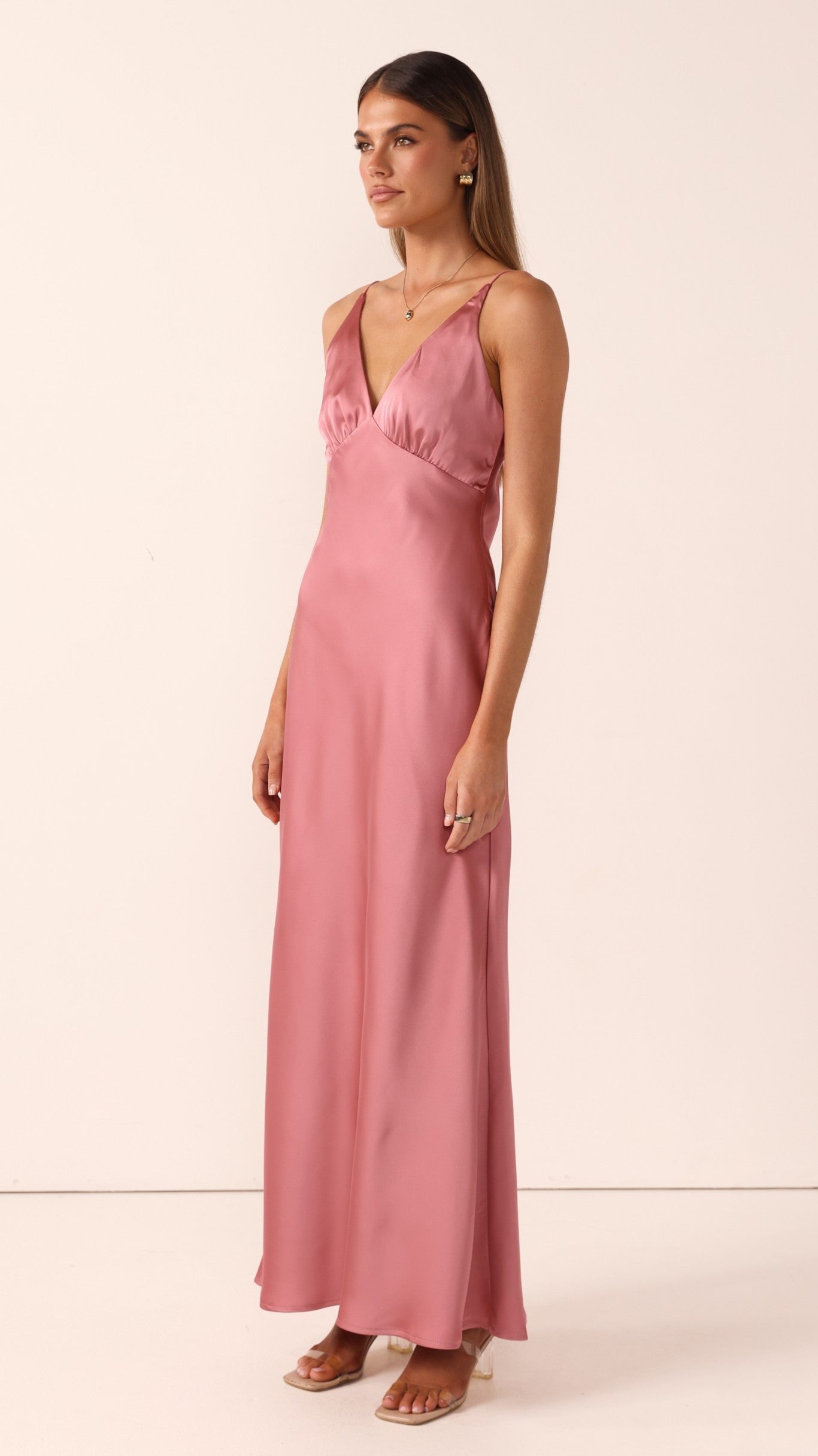 Ziah Maxi Dress - Baked Rose