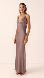Ziah Maxi Dress - Mushroom