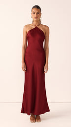 Chiara Maxi Dress - Wine