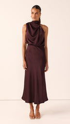 Esther Maxi Dress - Chocolate