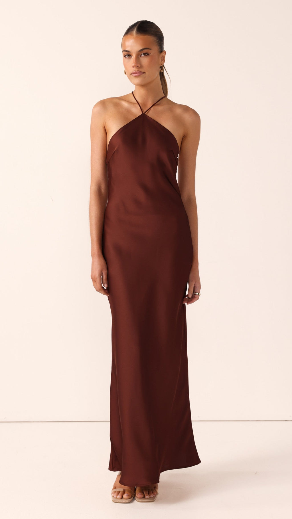 Chiara Maxi Dress - Brown