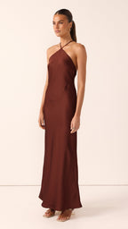 Chiara Maxi Dress - Brown