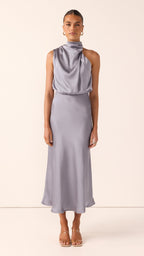 Esther Maxi Dress - Steel Blue