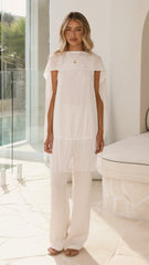Taysha Tunic Top - White