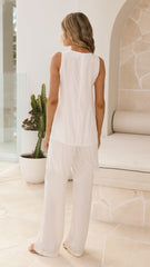 Taysha Tunic Top - White