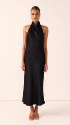 Rina Midi Dress - Black