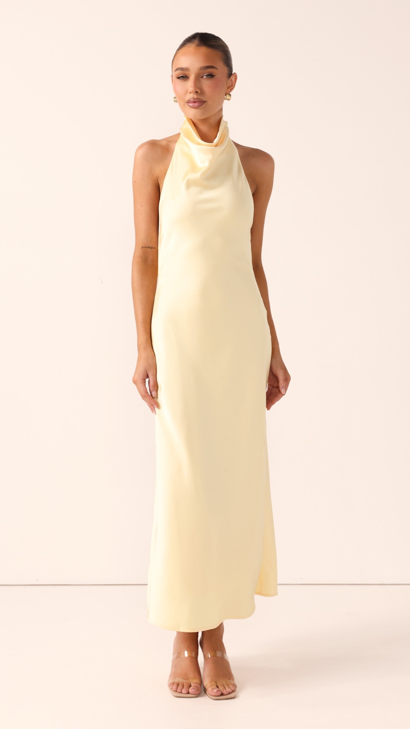 Rina Midi Dress - Lemon