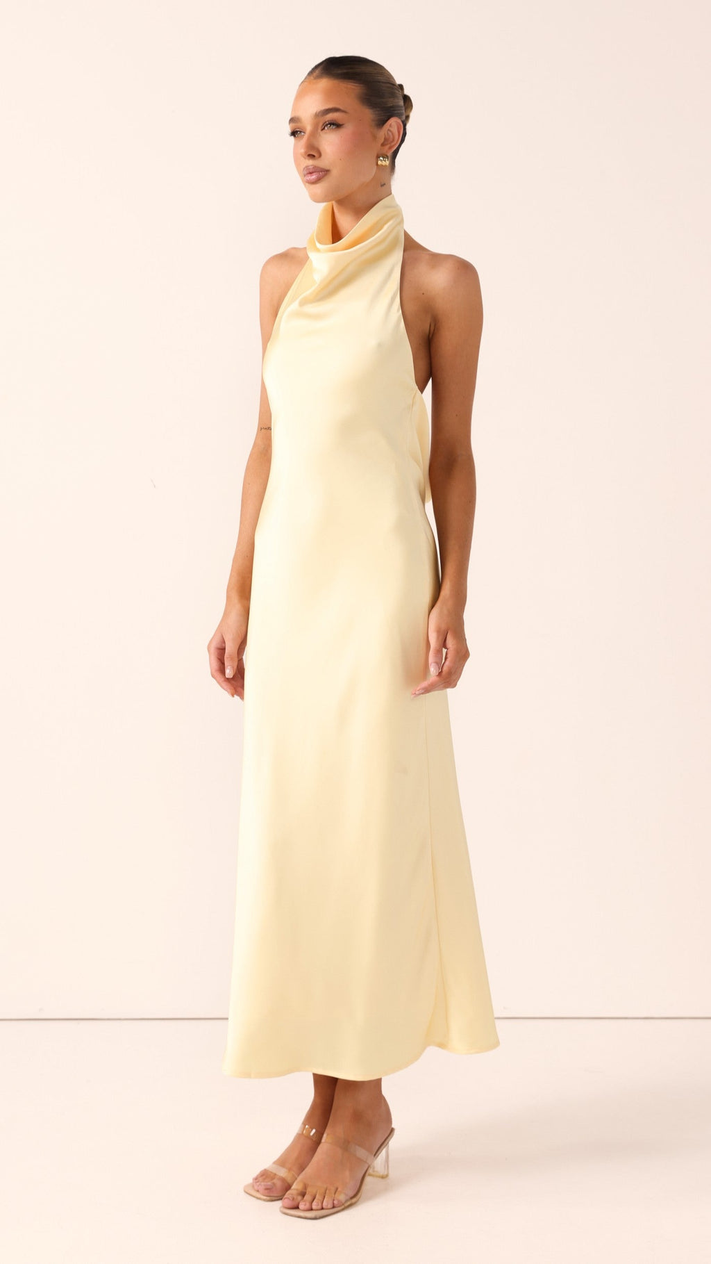 Rina Midi Dress - Lemon