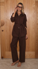 Amy Pants - Chocolate Denim