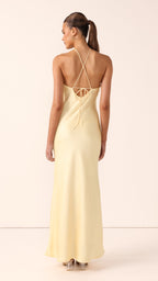 Chiara Maxi Dress - Lemon