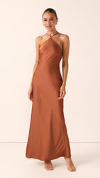 Chiara Maxi Dress - Copper