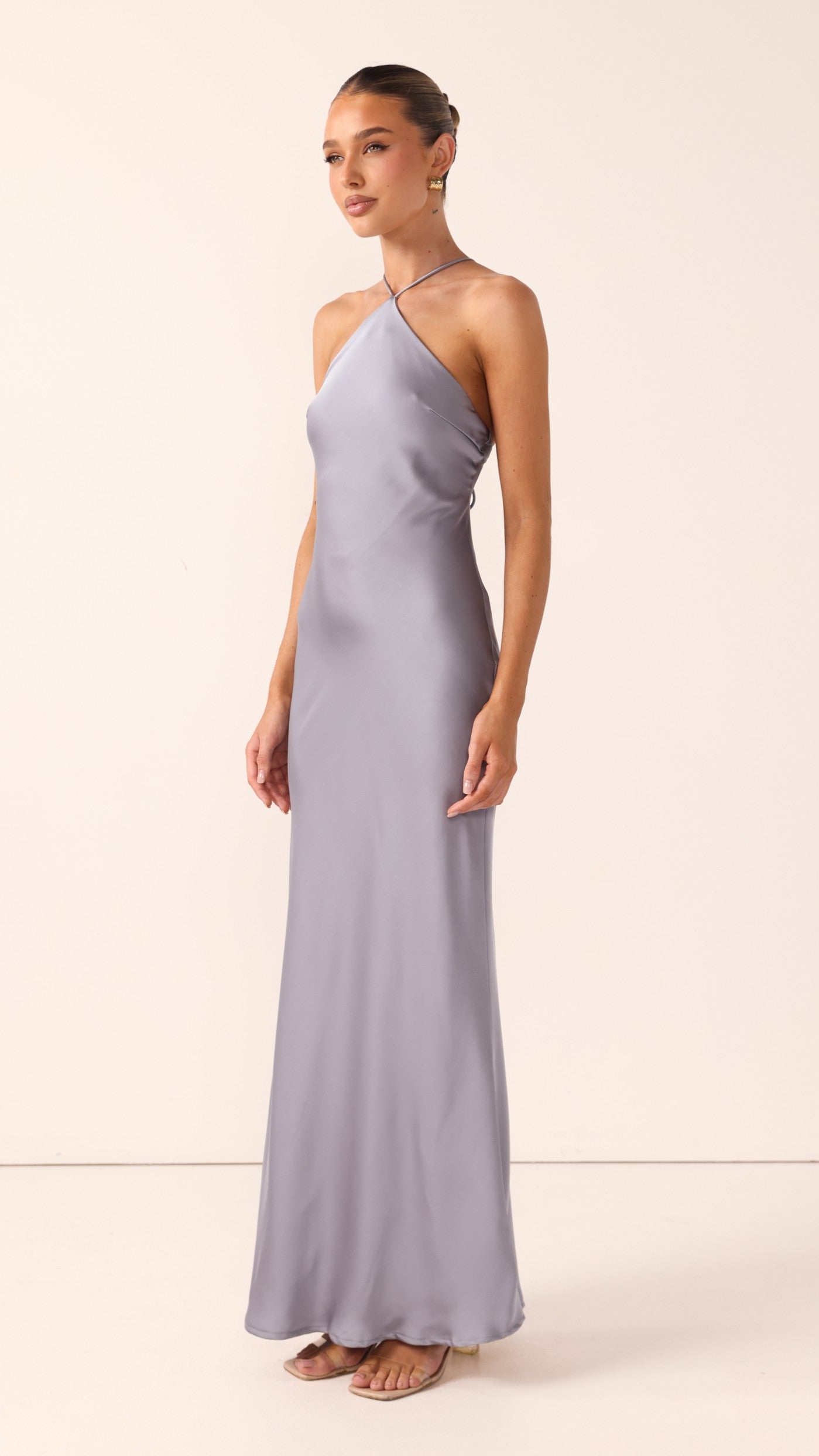 Chiara Maxi Dress - Steel Blue