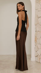 Jayliah Maxi Skirt - Chocolate