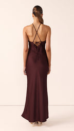 Chiara Maxi Dress - Chocolate