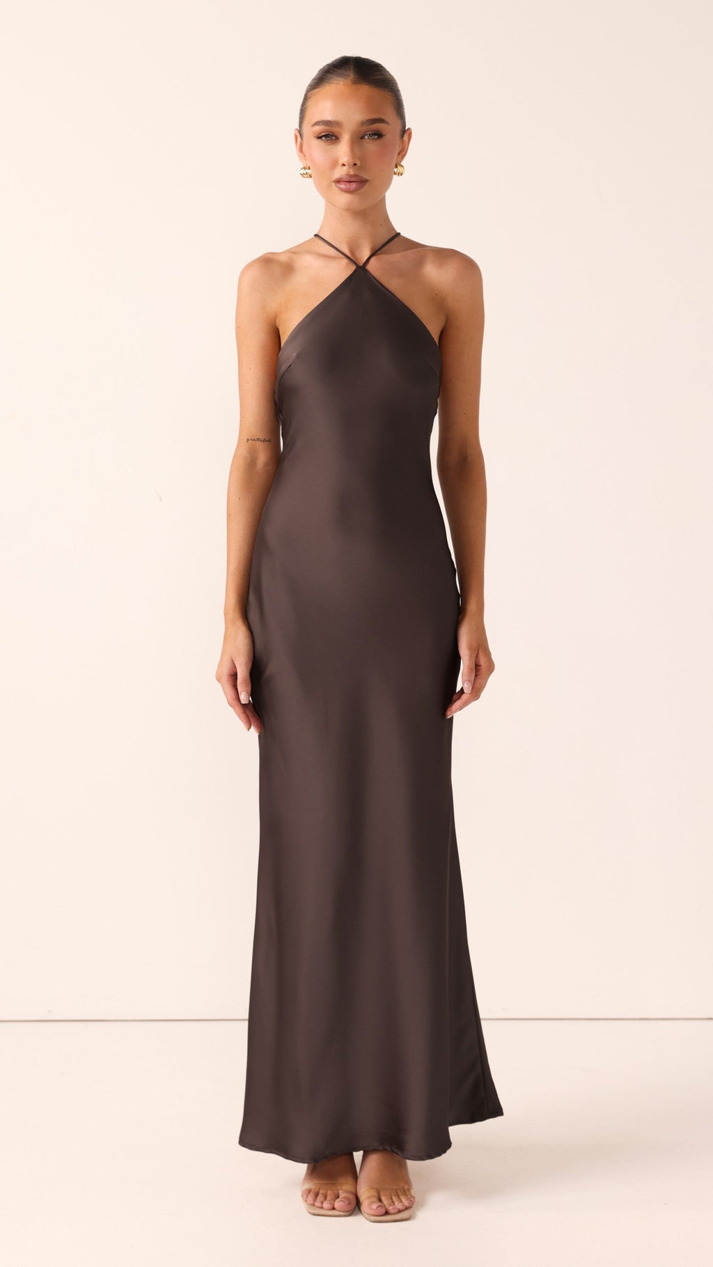 Chiara Maxi Dress - Espresso