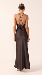 Chiara Maxi Dress - Espresso