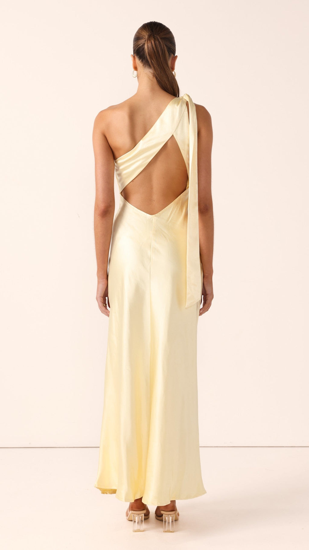 Halle One Shoulder Maxi Dress - Yellow