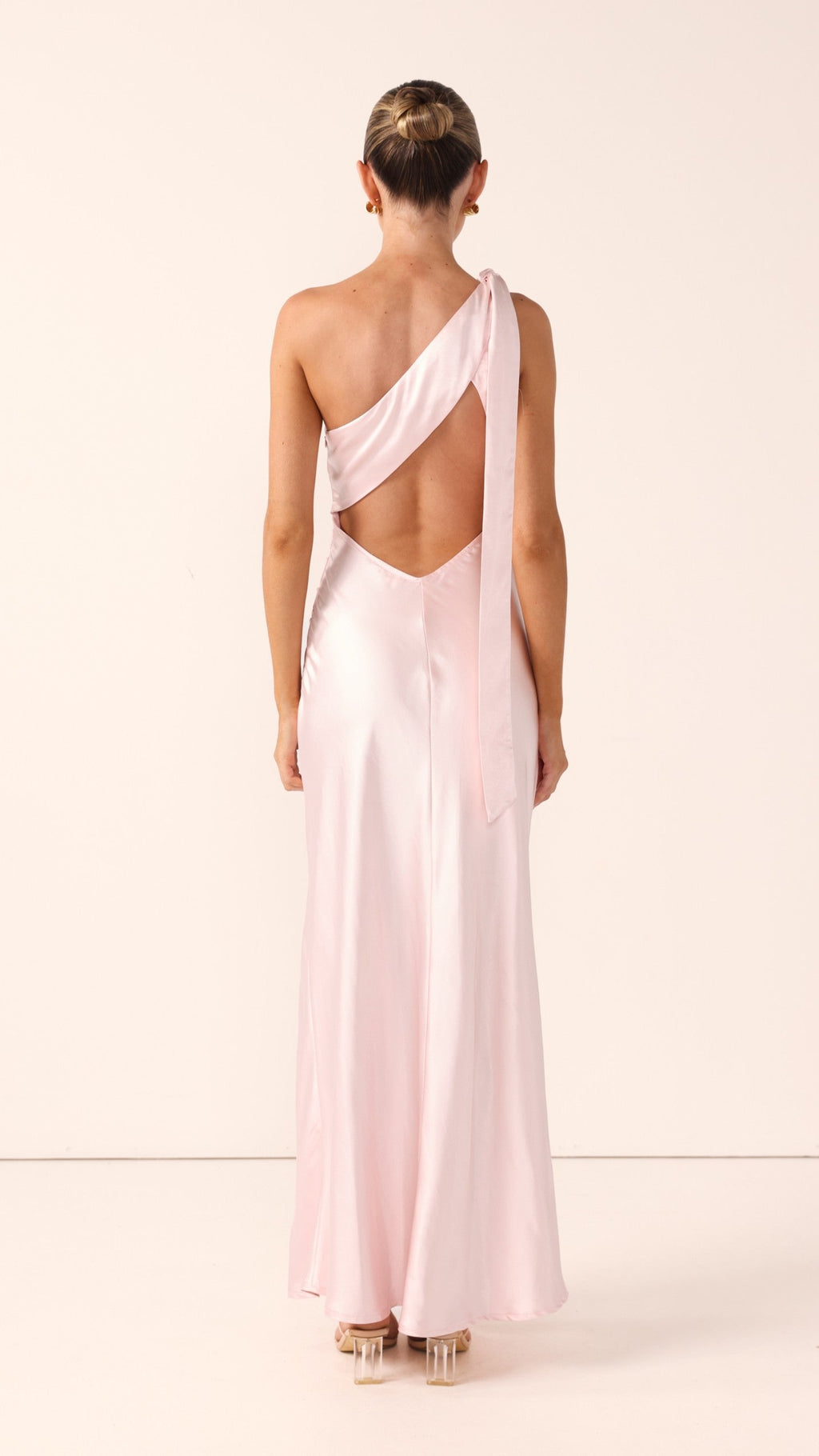 Halle One Shoulder Maxi Dress - Pink