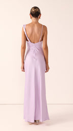 Iris Asymmetrical Maxi Dress - Lilac