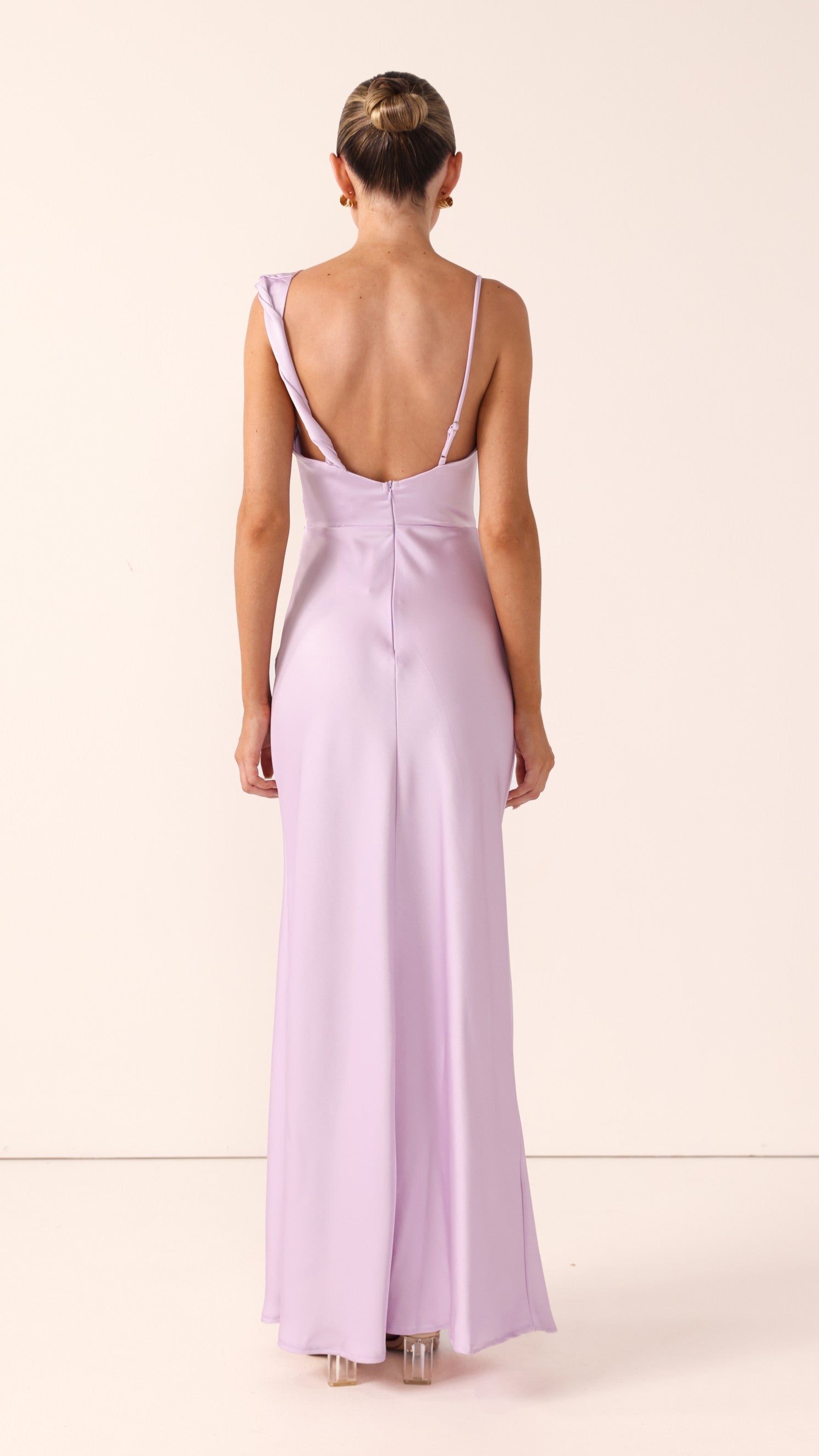 Iris Asymmetrical Maxi Dress - Lilac