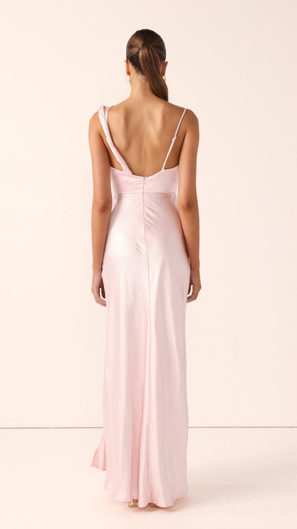Iris Asymmetrical Maxi Dress - Pink