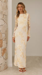 Lottie Maxi Dress - Yellow