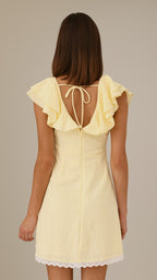 Hattie Mini Dress - Yellow