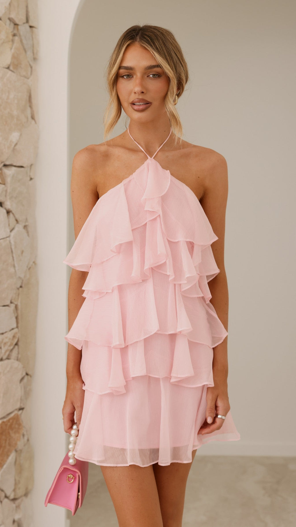 Soho Mini Dress - Pink