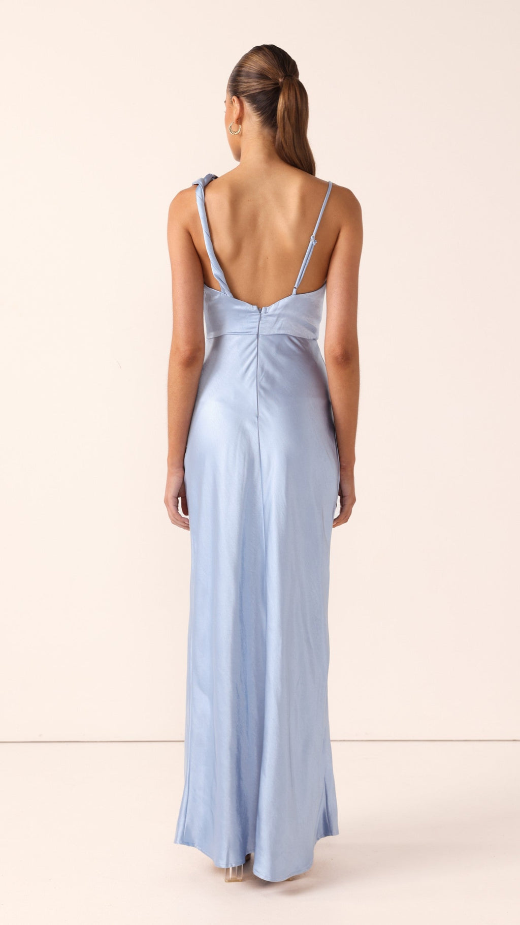Iris Asymmetrical Maxi Dress - Blue