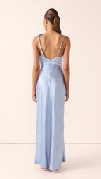 Iris Asymmetrical Maxi Dress - Blue