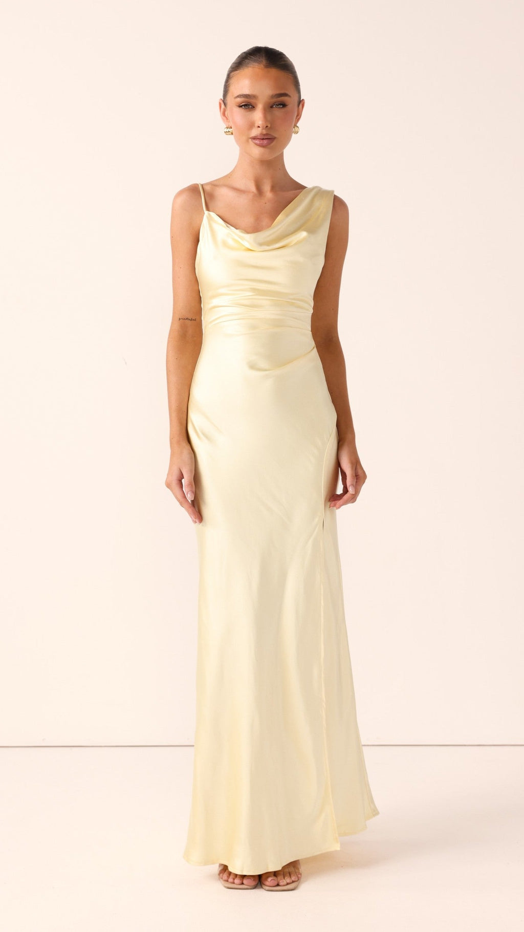 Iris Asymmetrical Maxi Dress - Yellow