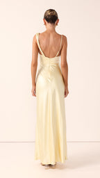 Iris Asymmetrical Maxi Dress - Yellow
