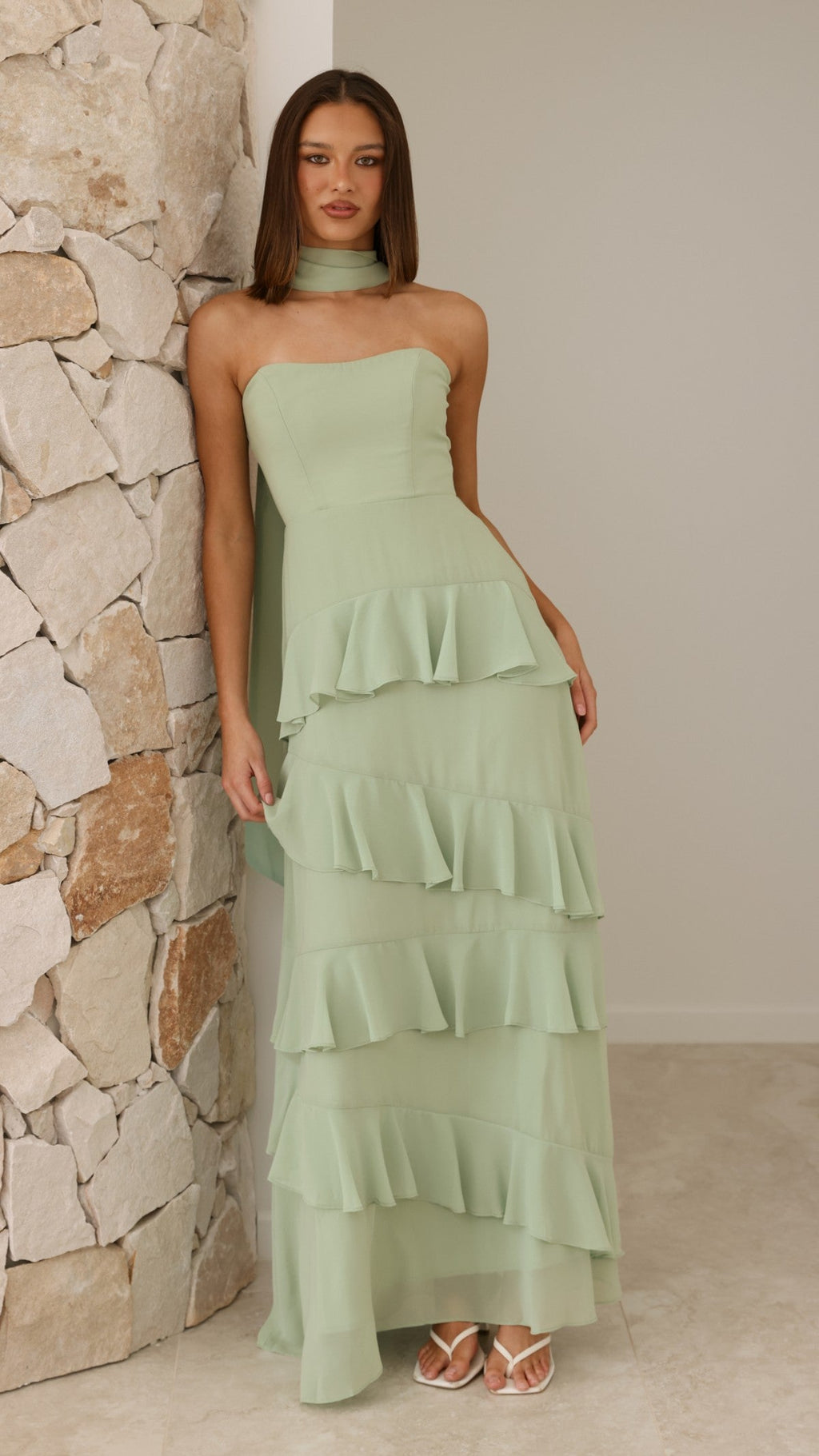 Flora Maxi Dress - Sage