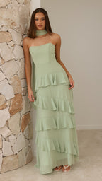Flora Maxi Dress - Sage