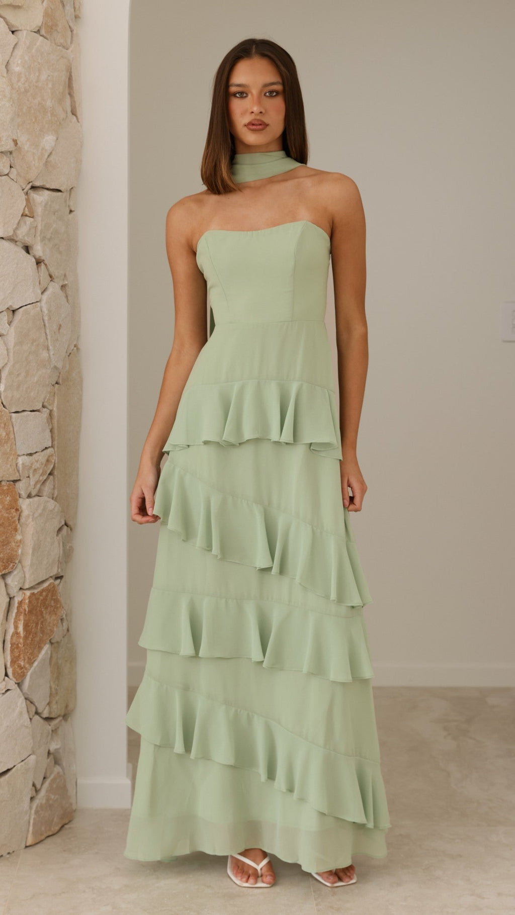 Flora Maxi Dress - Sage