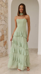Flora Maxi Dress - Sage