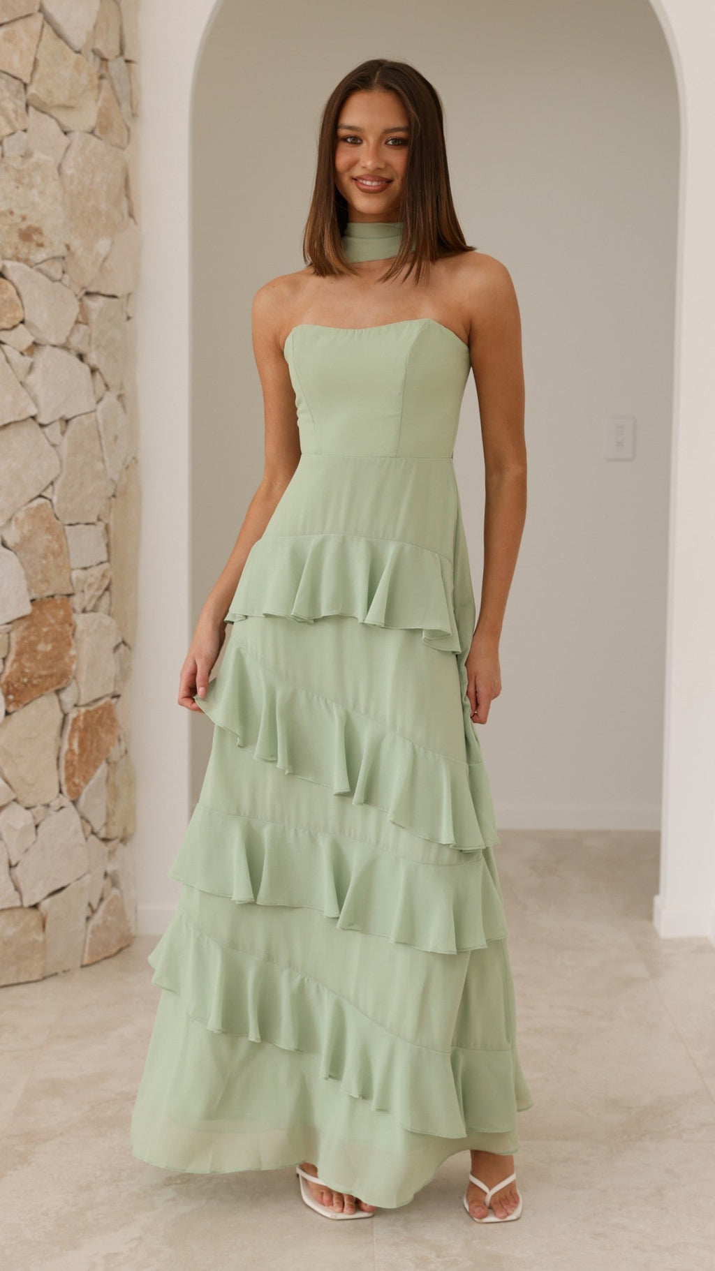 Flora Maxi Dress - Sage