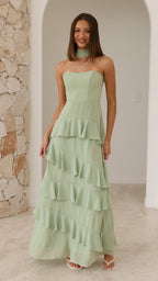 Flora Maxi Dress - Sage