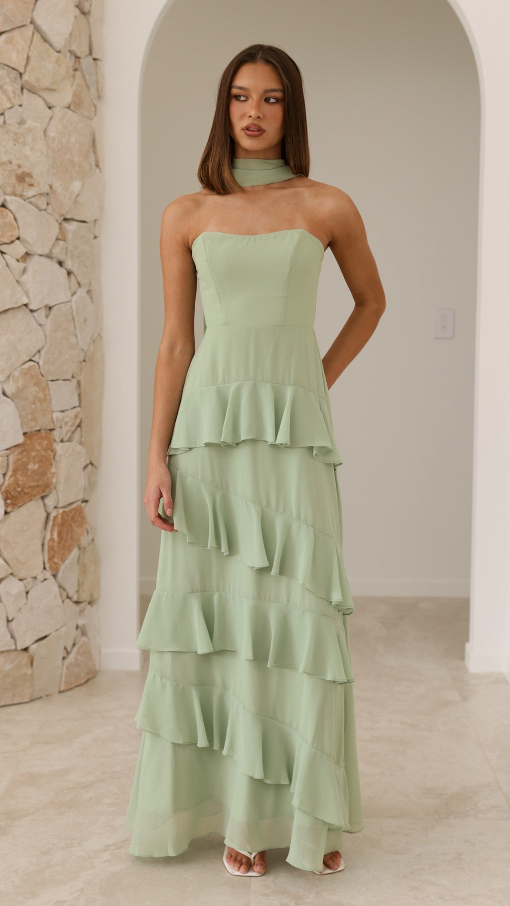 Flora Maxi Dress - Sage