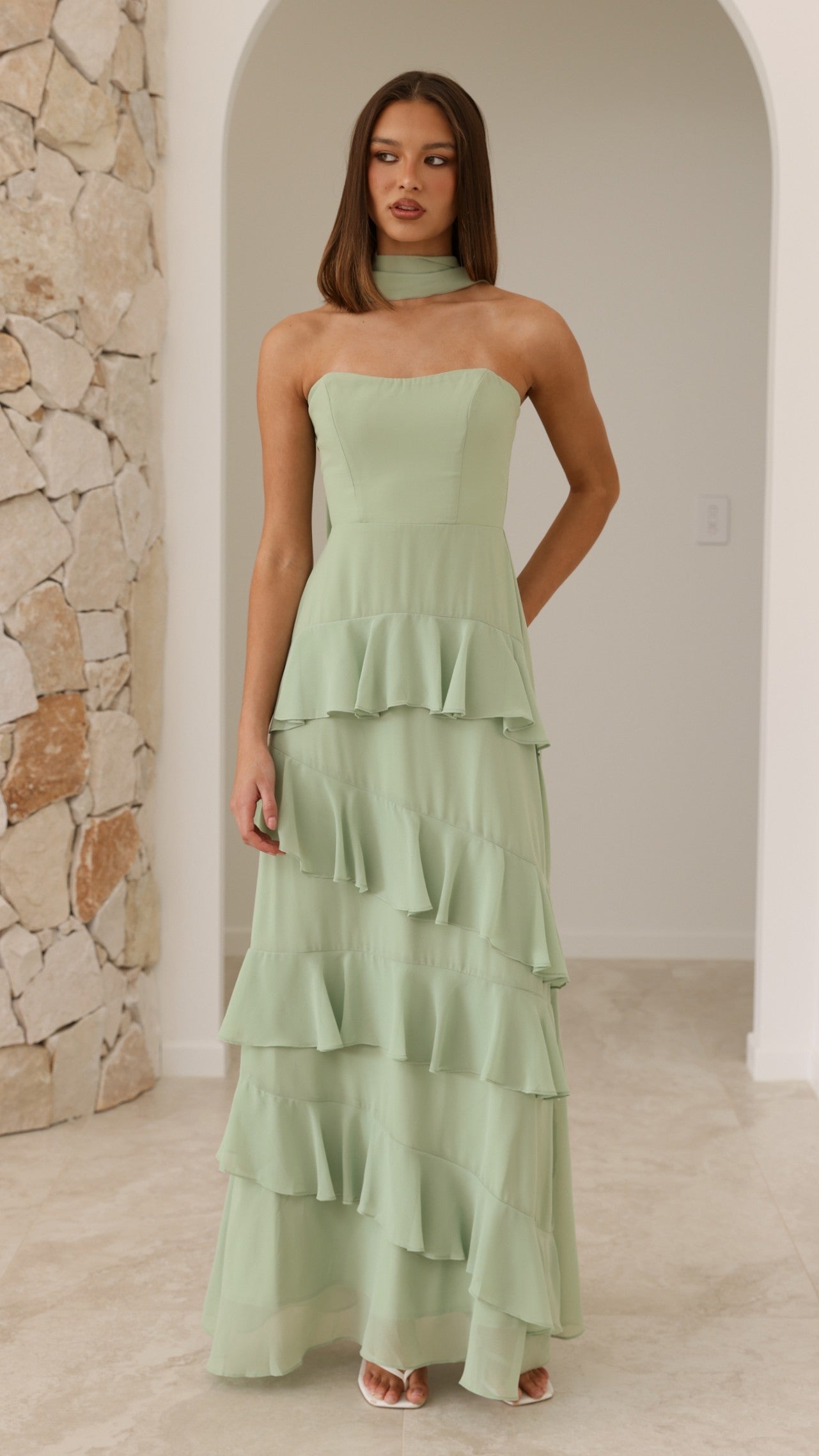 Flora Maxi Dress - Sage